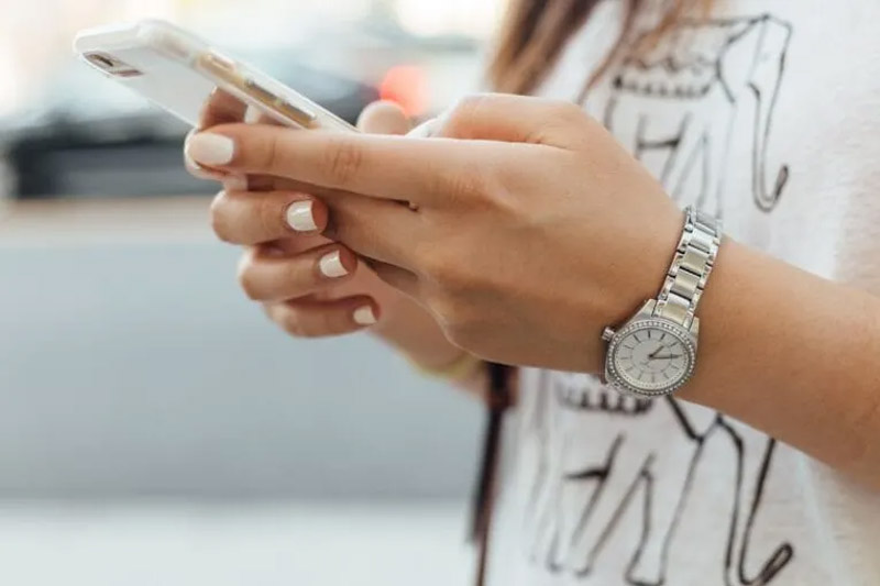 Using cellphone