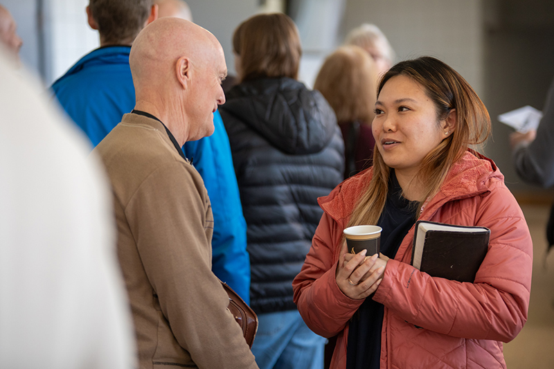 Group of people talking
