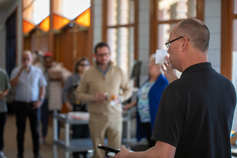 Group of people gathered