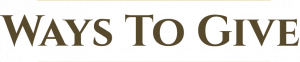 Ways to Give