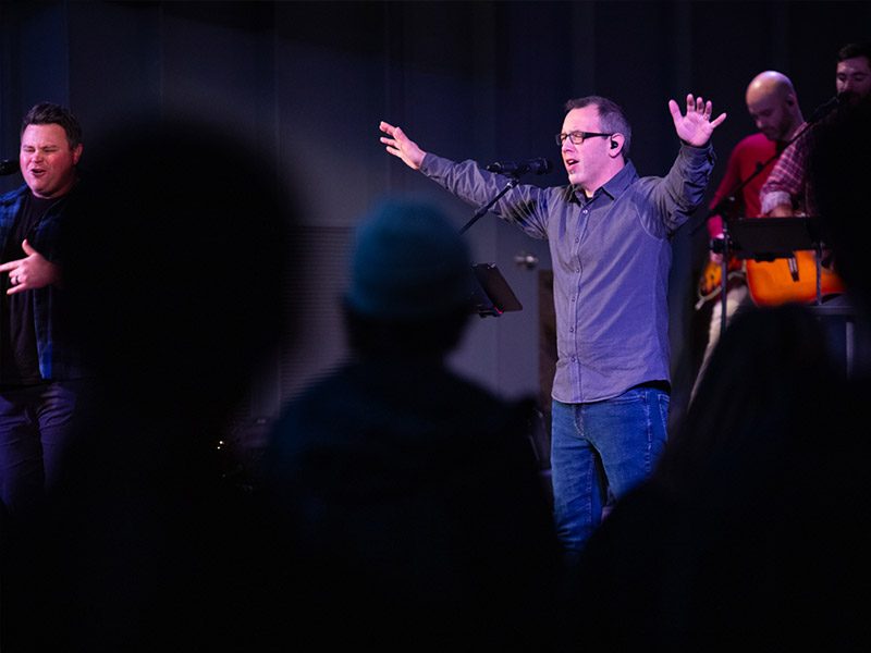 worship-ministry-thumb Worship during Sunday morning service at Redemption